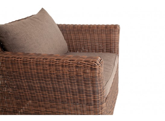 "Капучино" кресло из искусственного ротанга, цвет коричневый в Кургане