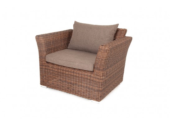 "Капучино" кресло из искусственного ротанга, цвет коричневый в Кургане