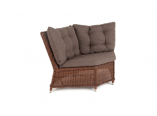 "Бергамо" модульный диван из ротанга, цвет коричневый в Кургане