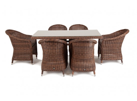 "Эспрессо" обеденная группа плетеная, цвет коричневый в Кургане