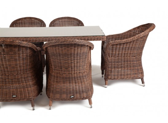 "Эспрессо" обеденная группа плетеная, цвет коричневый в Кургане