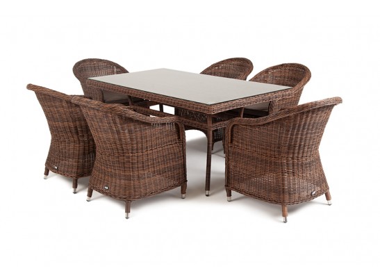 "Эспрессо" обеденная группа плетеная, цвет коричневый в Кургане