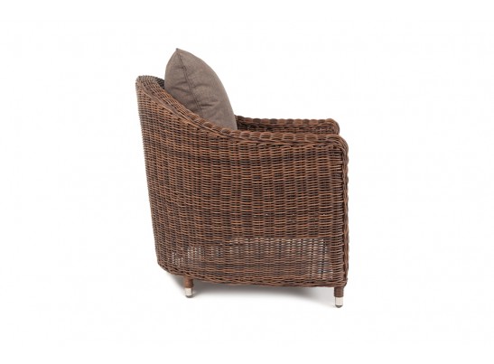 "Кон Панна" кресло из искусственного ротанга, цвет коричневый в Кургане