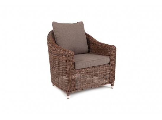 "Кон Панна" кресло из искусственного ротанга, цвет коричневый в Кургане