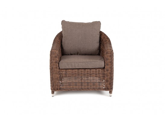"Кон Панна" кресло из искусственного ротанга, цвет коричневый в Кургане