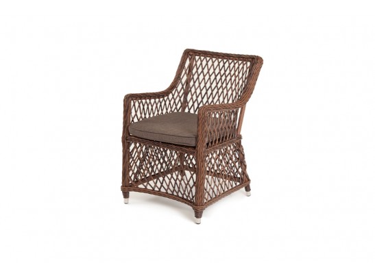 "Латте" плетеное кресло из искусственного ротанга, цвет коричневый в Кургане