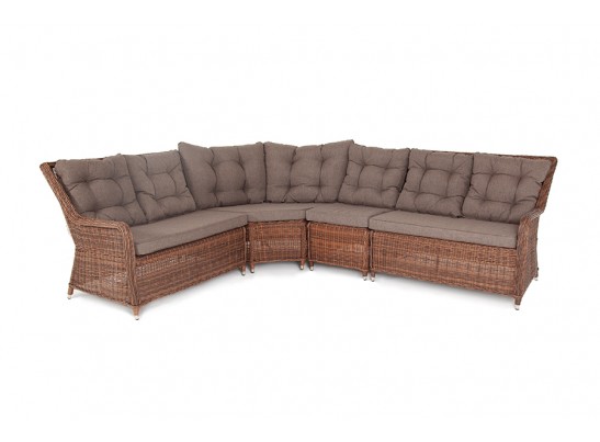 "Бергамо" модульный диван из ротанга, цвет коричневый в Кургане