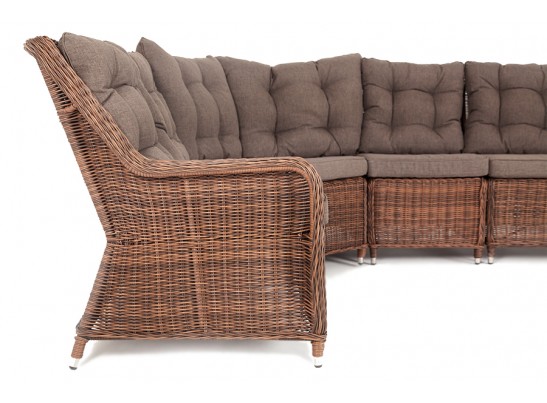"Бергамо" модульный диван из ротанга, цвет коричневый в Кургане