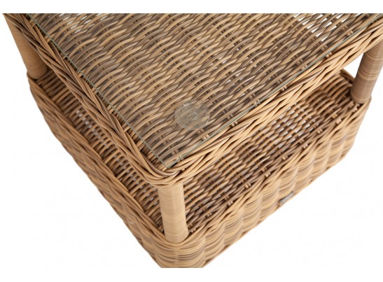 "Форио" столик кофейный из искусственного ротанга, цвет соломенный в Кургане