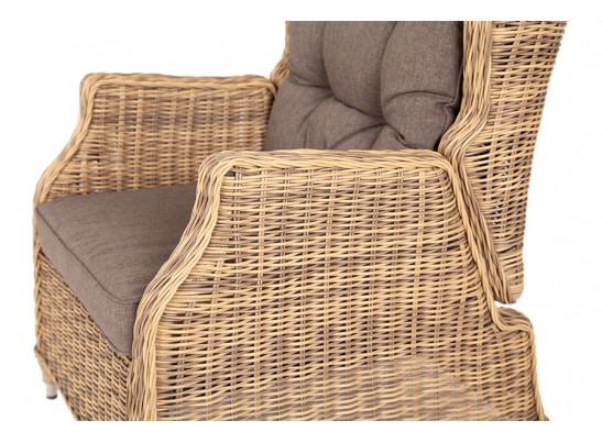 "Форио" кресло раскладное плетеное, цвет соломенный в Кургане