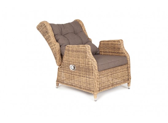 "Форио" кресло раскладное плетеное, цвет соломенный в Кургане