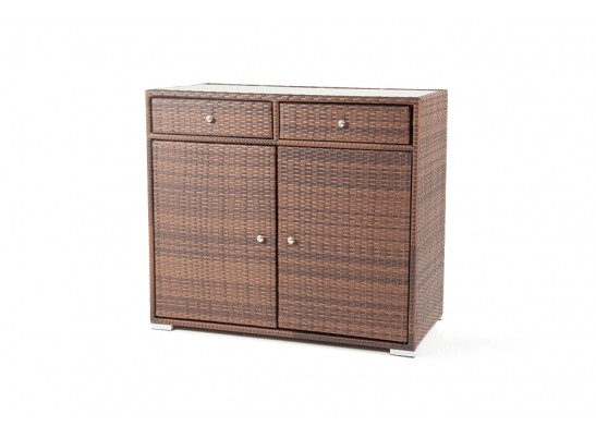 "Мальта" тумба плетеная из искусственного ротанга, цвет коричневый в Кургане