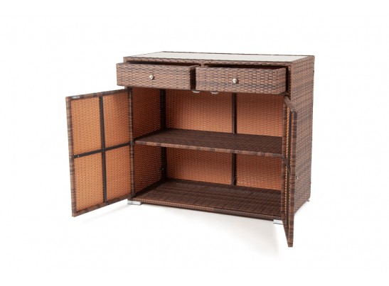 "Мальта" тумба плетеная из искусственного ротанга, цвет коричневый в Кургане