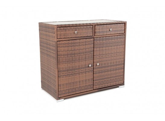 "Мальта" тумба плетеная из искусственного ротанга, цвет коричневый в Кургане