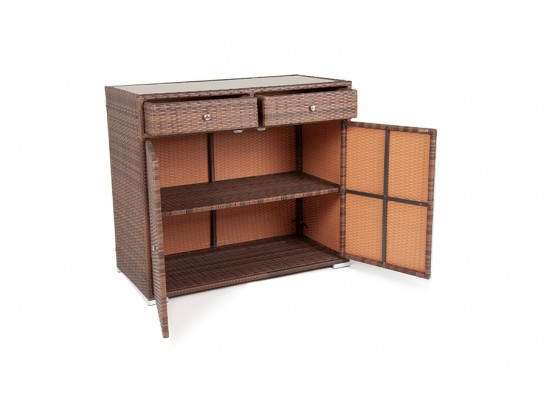 "Мальта" тумба плетеная из искусственного ротанга, цвет коричневый в Кургане