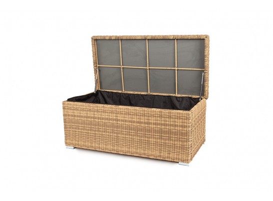 "Порту" сундук водонепроницаемый из искусственного ротанга, цвет соломенный в Кургане