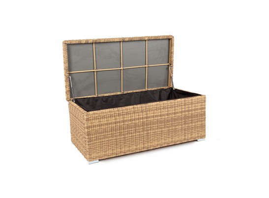 "Порту" сундук водонепроницаемый из искусственного ротанга, цвет соломенный в Кургане