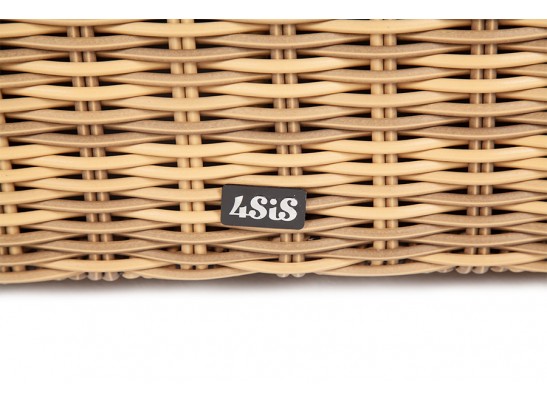 "Порту" сундук водонепроницаемый из искусственного ротанга, цвет соломенный в Кургане