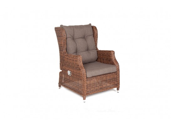 "Форио" кресло раскладное плетеное, цвет коричневый в Кургане