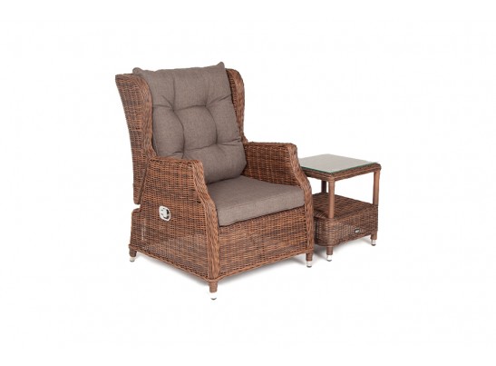 "Форио" кресло раскладное плетеное, цвет коричневый в Кургане