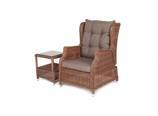 "Форио" кресло раскладное плетеное, цвет коричневый в Кургане