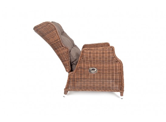 "Форио" кресло раскладное плетеное, цвет коричневый в Кургане