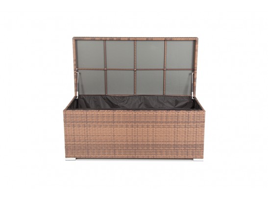 "Порту" сундук водонепроницаемый из искусственного ротанга, цвет коричневый в Кургане