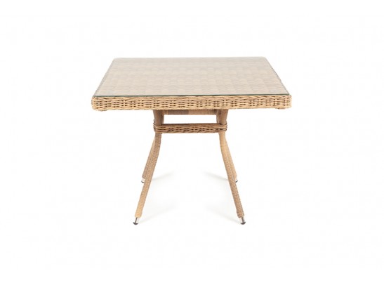 "Айриш" стол плетеный из искусственного ротанга, цвет соломенный в Кургане