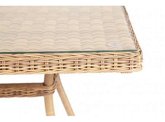 "Айриш" стол плетеный из искусственного ротанга, цвет соломенный в Кургане