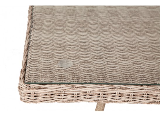 "Латте" плетеный стол из искусственного ротанга 160х90см, цвет бежевый в Кургане