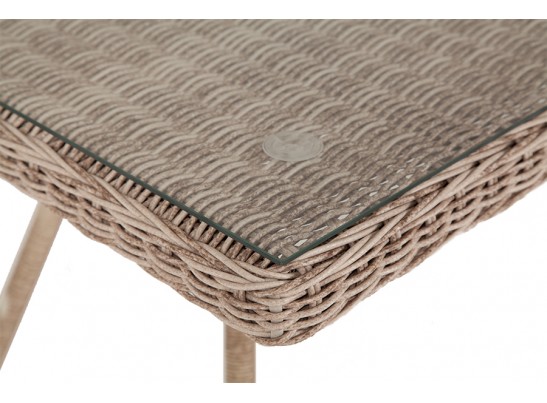 "Латте" плетеный стол из искусственного ротанга 160х90см, цвет бежевый в Кургане