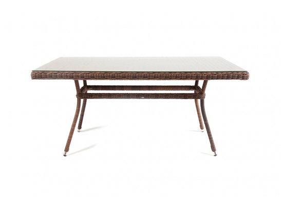 "Латте" плетеный стол из искусственного ротанга 140х80см, цвет коричневый в Кургане