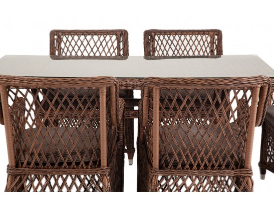 "Латте" обеденная группа плетеная, цвет коричневый в Кургане