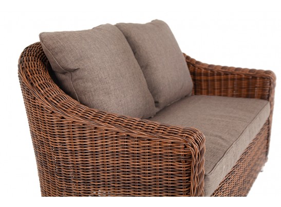 "Кон Панна" диван из искусственного ротанга двухместный, цвет коричневый в Кургане