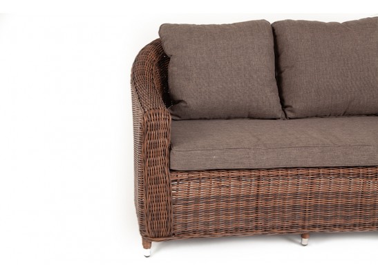"Кон Панна" диван из искусственного ротанга двухместный, цвет коричневый в Кургане