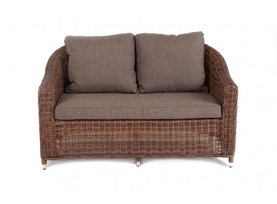 "Кон Панна" диван из искусственного ротанга двухместный, цвет коричневый в Кургане