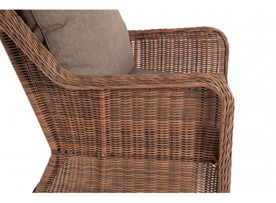 "Гляссе" кресло плетеное из искусственого ротанга, цвет коричневый в Кургане