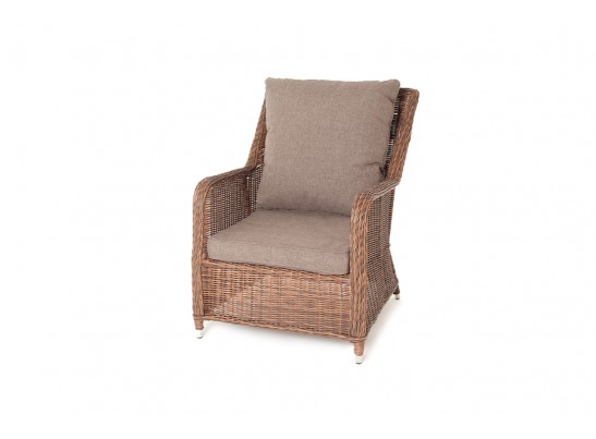 "Гляссе" кресло плетеное из искусственого ротанга, цвет коричневый в Кургане