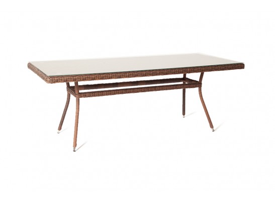 "Латте" плетеный стол из искусственного ротанга 160х90см, цвет коричневый в Кургане