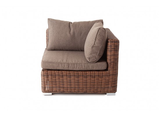 "Лунго" трансформирующийся диван из искусственного ротанга, цвет коричневый в Кургане