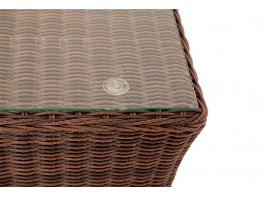 "Капучино" журнальный столик из искусственного ротанга, цвет коричневый в Кургане
