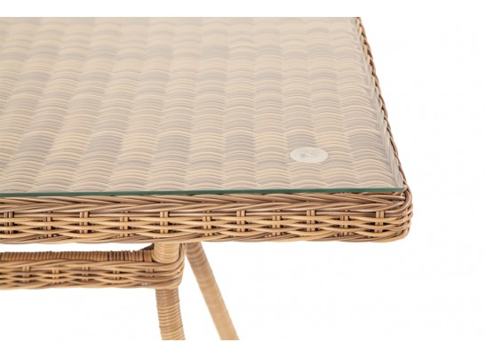 "Латте" плетеный стол из искусственного ротанга 160х90см, цвет соломенный в Кургане