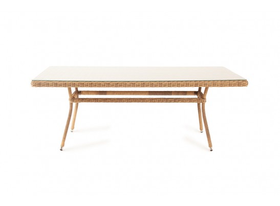 "Латте" плетеный стол из искусственного ротанга 160х90см, цвет соломенный в Кургане
