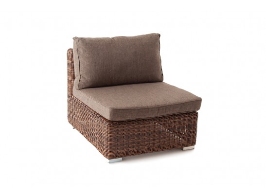 "Лунго" трансформирующийся диван из искусственного ротанга, цвет коричневый в Кургане