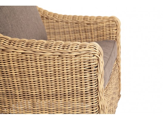 "Кон Панна" кресло из искусственного ротанга, цвет соломенный в Кургане