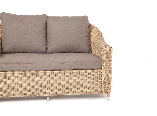 "Кон Панна" диван из искусственного ротанга двухместный, цвет соломенный в Кургане