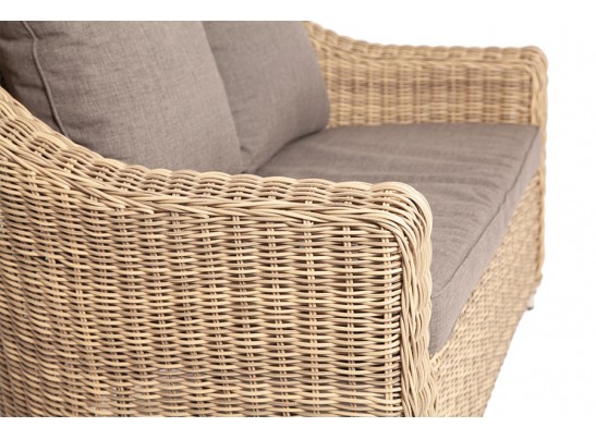 "Кон Панна" диван из искусственного ротанга двухместный, цвет соломенный в Кургане
