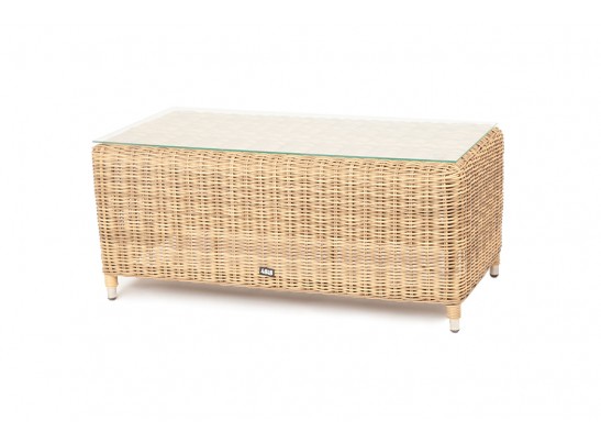 "Кон Панна" столик журнальный из искусственного ротанга, цвет соломенный в Кургане