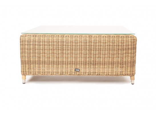 "Кон Панна" столик журнальный из искусственного ротанга, цвет соломенный в Кургане