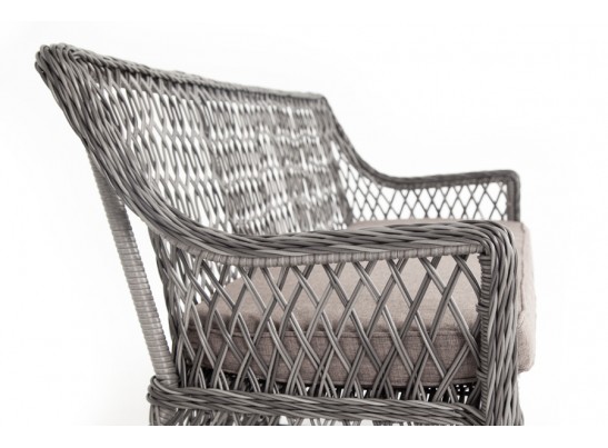 "Латте" диван двухместный из искусственного ротанга, цвет графит в Кургане